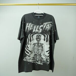 HELLSTAR Washed Black T Shirt Large